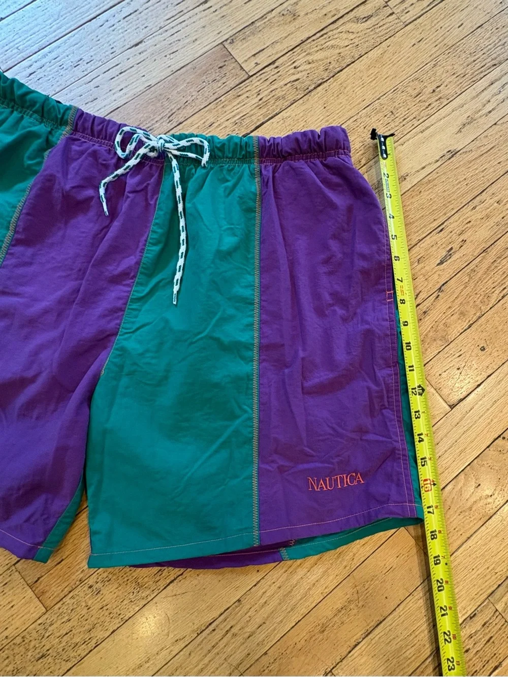 Vintage Nautica Men’s Colorblock Mesh Lined Swim Shirts